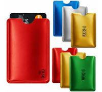 REBECASKYENS 7 Pcs Credit Card Holder,Blocking Sleeves,Protector Sleeves, Anti-Theft RFID & NFC Contactless Card Security Holders Prevent Identity Theft for Debit Cards, Passport