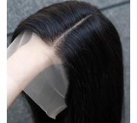 Rebecca Fashion Bob Wig Human Hair T Part HD Straight Lace Front Wigs Human Hair 13x4.5X0.5 Pre Plucked HD Transparent Lace Wig Glueless Brazilian Virgin Wigs for Black Women Natural Color 12 Inch