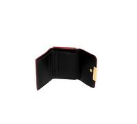 Rebecca Minkoff Women's Compact Wallet | Genuine Leather Mermaid Card Holder with Multiple Card Slots | Snap Closure and Bill Compartment