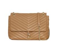 Rebecca Minkoff Women's Edie Flap Shoulder Bag, Cool Tan/Light Gold, Regular