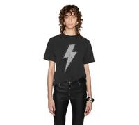 Rebecca Minkoff Women's T-Shirt, Acid Wash Black, XS