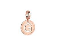 Rebecca Rose Gold Letter Charm - G