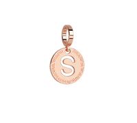 Rebecca Rose Gold Letter Charm - S