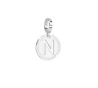 Rebecca Silver Letter N Charm - Silver