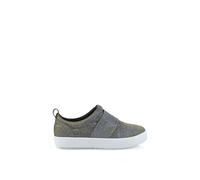 'Rebecca' Slip On Trainer Pumps With Chunky Sole XY London Silver 4