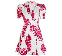 Rebecca Vallance Damask Floral-print Stretch-cotton Mini Dress - Multicoloured - 14 (UK14 / L)