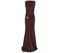 Rebecca Vallance Hazine Sculpted Stretch-jersey Maxi Dress - Brown - 12 (UK12 / M)