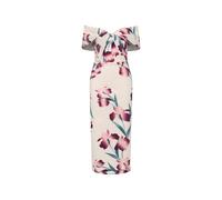 Rebecca Vallance Linnea off-the-shoulder floral midi dress - Pink 4-6