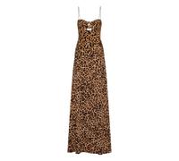 Rebecca Vallance Namir maxi cut-out split dress - Brown 6-10-12-14