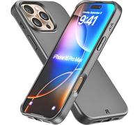 REBEL Air Case for iPhone 16 Pro Max [Air² Series] Strong MagSafe Compatible, Grippy Sides, Slim & Lightweight TPU Cover, Protective Corners, Raised Lens Ring, 6.9 Inch Phone 2024 (Black)