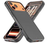 REBEL Air Case for iPhone 17 Pro Max [Air² Series] Strong MagSafe Compatible, Grippy Sides, Slim & Lightweight Cover, Camera Button, Protective Corners, Raised Lens Ring, 6.9 Inch Phone 2025 (Black)