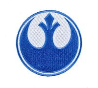 Rebel Alliance Blue Squadron Embroidered Iron on Patch. Size 75mm in Diameter.