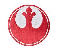 Rebel Alliance Red Squadron Embroidered Iron on Patch. Size 75mm in Diameter.
