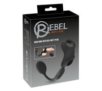 Rebel Butt Plug with Ball/Cock Ring-5507280000 Schwarz One Size