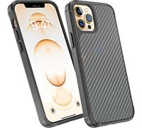 REBEL Case for iPhone 12 Case/iPhone 12 Pro [Rebel Series Gen-2] Premium Aramid Fiber, Compatible with MagSafe, Protective Shockproof Corners, Slim Fit Grip Cover 6.1 Inch Phone 2020 (REBEL Black)