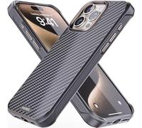 REBEL Case for iPhone 15 Pro Max [Gen-5 Aramid Fiber] Strong MagSafe Compatible, Grippy Sides, Shockproof Corners, Metal Lens + Buttons, Upgraded Protective Design, 6.7 Inch Phone 2023 (Black)