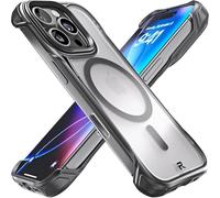REBEL Case for iPhone 16 Pro [Frosted Flex Series] Exposed Sides for Comfort, Strong MagSafe Compatible, Clear Matte Texture, Protective Shockproof, Upgraded Frameless Cover, 6.3 Inch Phone 2024