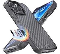 REBEL Case for iPhone 16 Pro [Gen-6 Aramid Fiber] Strong MagSafe Compatible, Grippy Sides, Shockproof Corners, Metal Lens + Buttons, Upgraded Protective Design, 6.3 Inch Phone 2024 (Black)