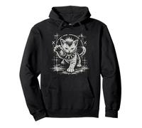 Rebel Cat Rock'n Roll Punk Kitten Grunge Goth Alternative Pullover Hoodie