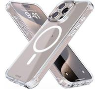 REBEL Clear Case for iPhone 15 Pro Max [Crystal Series Gen-5] Strong MagSafe Compatible, Anti-Scratch, Non-Yellowing, Protective Shockproof Bumpers, Metal Lens & Buttons, 6.7 Inch Phone 2023 (Clear)