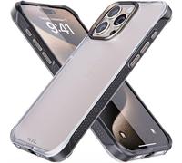Rebel Clear Case for iPhone 15 Pro Max [Frosted Series Gen-5] Translucent Matte Texture, Grippy Sides, Non-Yellowing, Protective Shockproof Bumpers, Metal Lens & Buttons, 6.7 Inch Phone 2023