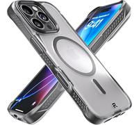 REBEL Clear Case for iPhone 16 Pro [Frosted Series Gen-6] Strong MagSafe Compatible, Grip Sides, Translucent Matte Texture, Protective Shockproof Bumpers, Metal Lens & Buttons, 6.3 Inch Phone 2024