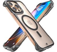 REBEL Clear Case for iPhone 16 Pro Max [Frosted Flex Series] Exposed Sides for Convenience, Strong MagSafe Compatible, Matte Texture, Protective, Shockproof, Improved Frameless
