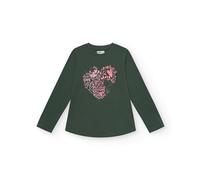 Rebel Dreamers Collection Green Long Sleeve Heart Print T-Shirt (Size 5 Years)