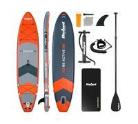 Rebel Electro SUP Board Pumped for Swimming Drop-Stitch 350cm Paddle Pump Kit Backpack RBA-4500-OR