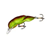 Rebel F76-67 Wee Crawfish, 1/5-Ounce, 2-Inch, Chartreuse/Brown