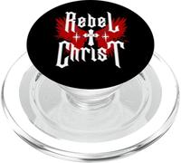 Rebel for Christ Jesus Cross Gothic Y2K Streetwear Punk PopSockets PopGrip for MagSafe