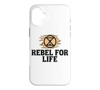 Rebel For Life Extinction Rebellion Hourglass Climate Case for iPhone 16 Plus