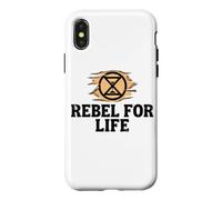 Rebel For Life Extinction Rebellion Hourglass Climate Case for iPhone X/XS
