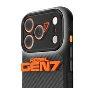 REBEL GEN7 [Launch Edition] CNC Aluminum Lens Ring Protector Kit for iPhone 17 Pro Max GEN-7 & Flex Series 17 Cases | Full Coverage Plateau Protection for 6.9 inch 2025 Phone Matte Black