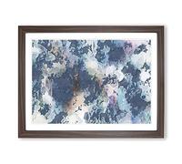 Rebel Heart In Abstract Modern Art Framed Wall Art Print, Ready to Hang Picture for Living Room Bedroom Home Office Décor, Walnut A3 (46 x 34 cm)