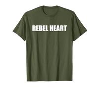 Rebel Heart T-Shirt, Men, Olive Green, Medium