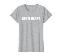 Rebel Heart T-Shirt, Women, Heather Grey, Large