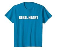 Rebel Heart T-Shirt, Youth, Sapphire Blue, Small