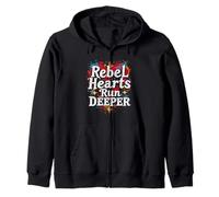 Rebel Hearts Run Deeper Zip Hoodie