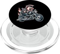 Rebel Hog Ride With Flames PopSockets PopGrip for MagSafe