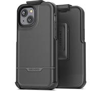 Rebel Holster Designed for iPhone 14 Case with Belt Clip - Ultra Protective Heavy Duty Phone Case (Black)