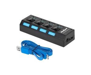 Rebel HUB USB 3.0 4-Port 5 Gb/s Plug&Play Rebel