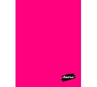 Rebel Ink: College Ruled Hardcover Journal Notebook For Women, Men & Anyone Who Loves To Write In Style: 8.25 x 11 Inches | Lined Black Paper | 222 ... Your Next Bestseller | Bright Pink Cover