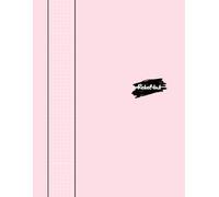 Rebel Ink: Quad Ruled Notebook: 8 1/2 x 11 Inches | Dark Paper | 222 Pages of Precision | 5x5 (5 Squares Per Inch) with Crisp White Lines on a Bold Dark Background | Piggy Pink Cover