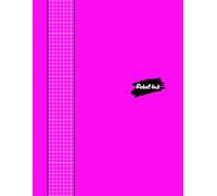 Rebel Ink: Quad Ruled Notebook: 8 1/2 x 11 Inches | Dark Paper | 222 Pages of Precision | 5x5 (5 Squares Per Inch) with Crisp White Lines on a Bold Dark Background | Neon Fuchsia Cover