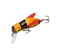 Rebel Lures Bumble Bug Topwater/Crankbait Fishing Lure, 1 1/2 Inch, 7/64 Ounce, June Bug