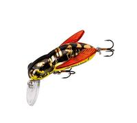 Rebel Lures Bumble Bug Topwater/Crankbait Fishing Lure, 1 1/2 Inch, 7/64 Ounce, Hornet