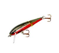 Rebel Lures Jointed Minnow Crankbait Fishing Lure, 1 7/8 in, 3/32 oz, Rainbow Trout