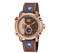Rebel Men's Weeksville Khaki (tan) Dial Leather Watch in Tan Rebel Tan One Size
