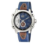 Rebel Men's Weeksville Navy Dial Leather Watch Rebel Navy One Size